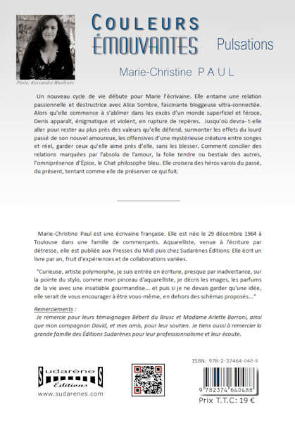 Photo  du livre: Couleurs émouvantes T2 par Marie-Christine PAUL