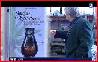 Reportage France3 sur le livre Marques et signatures de la céramique d'art de la Côte d'Azur